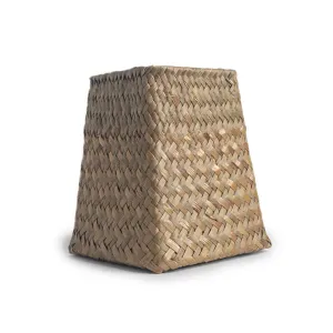 seagrass handmade woven flower vase (rattan decor)