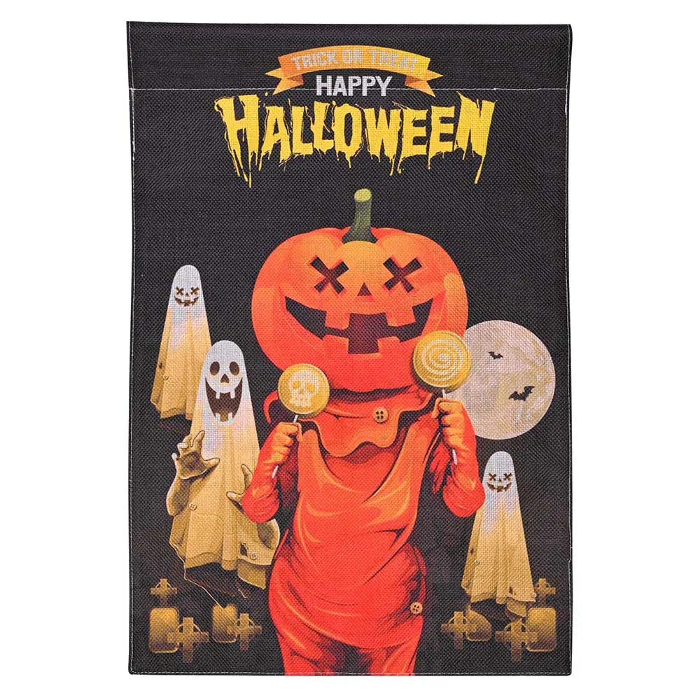 Smalll Halloween Flag Garden Yard Decor 12x18"