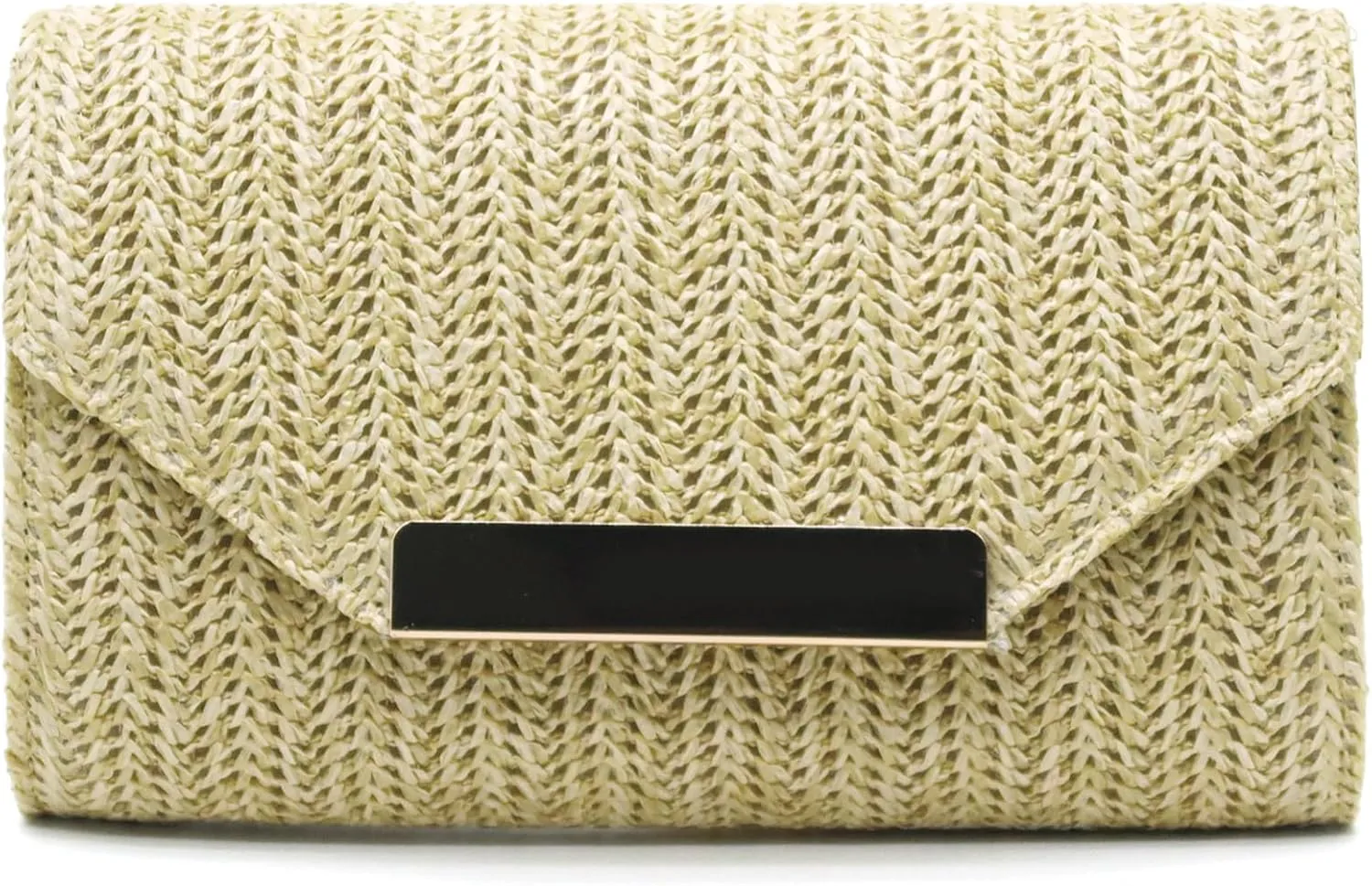Straw Clutch Purse Shoulder Crossbody Bag Raffia Evening Bags Woven Beach Handbags for Summer Vacation/Wedding