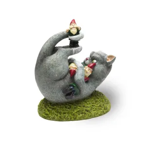 The Cat Attack Garden Gnome
