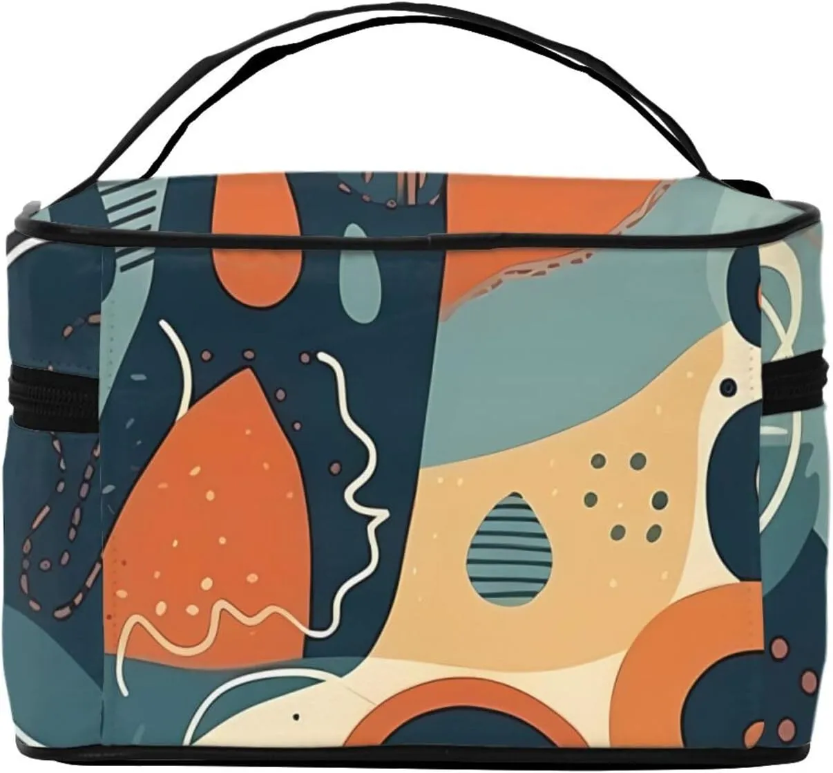 Toiletry Bag for Women Men Dopp Kit Travel Makeup Bag Make Up Organizers Cosmetic Bag Patterns with Different Shapes Hanging Toiletry Bag Shaving Bag with Large Capacity for Travel