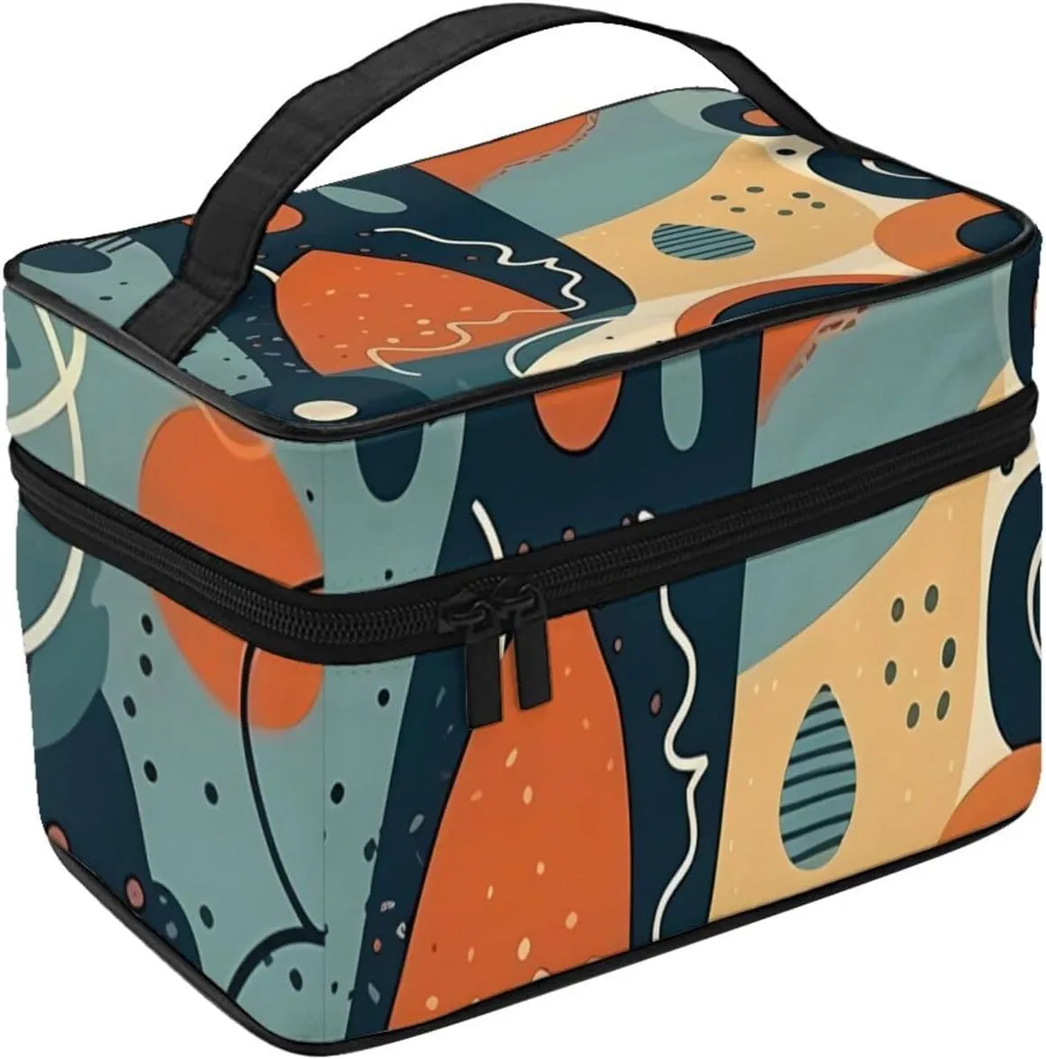 Toiletry Bag for Women Men Dopp Kit Travel Makeup Bag Make Up Organizers Cosmetic Bag Patterns with Different Shapes Hanging Toiletry Bag Shaving Bag with Large Capacity for Travel