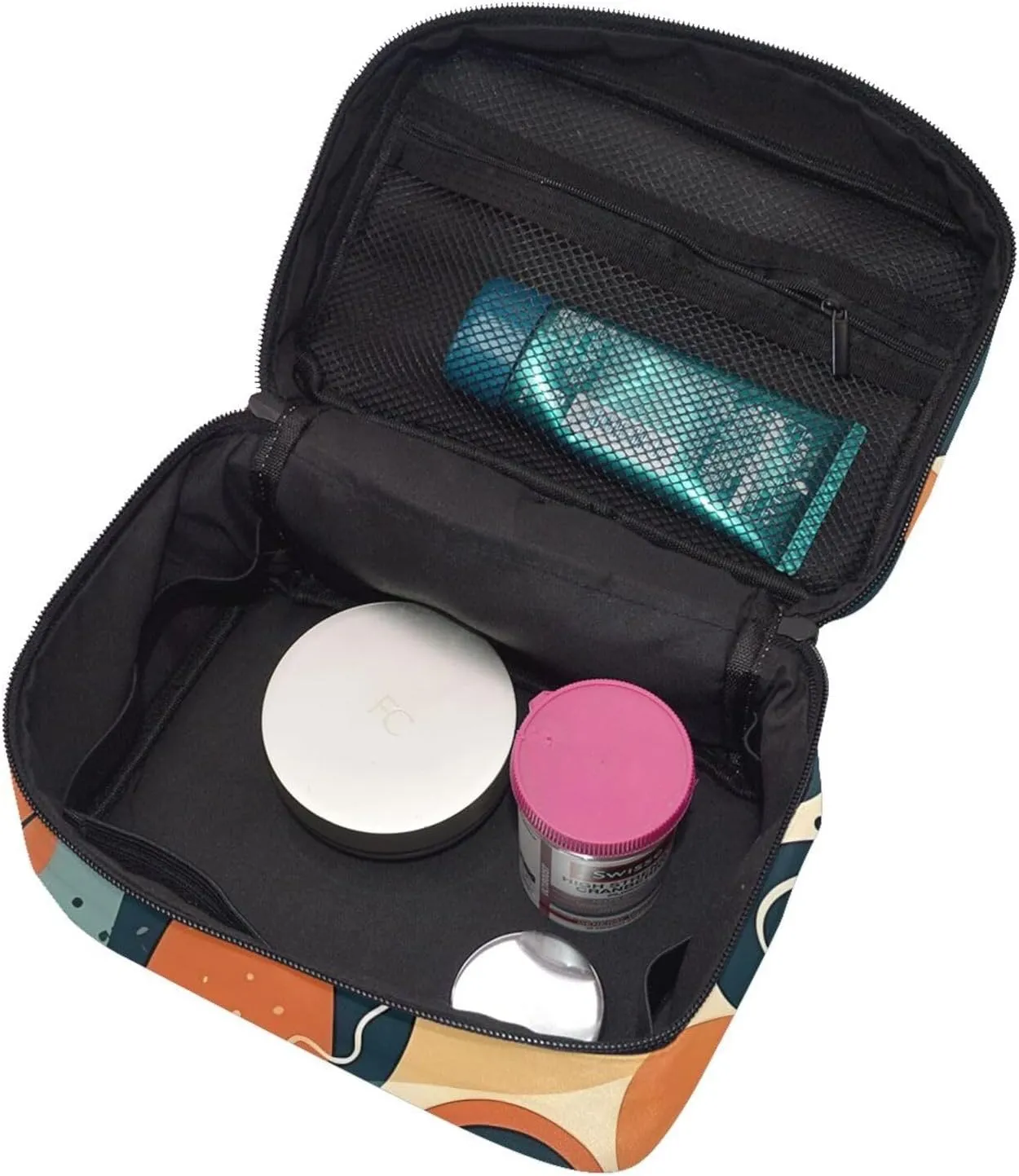 Toiletry Bag for Women Men Dopp Kit Travel Makeup Bag Make Up Organizers Cosmetic Bag Patterns with Different Shapes Hanging Toiletry Bag Shaving Bag with Large Capacity for Travel