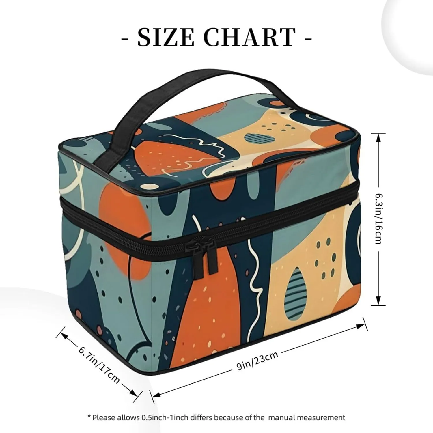 Toiletry Bag for Women Men Dopp Kit Travel Makeup Bag Make Up Organizers Cosmetic Bag Patterns with Different Shapes Hanging Toiletry Bag Shaving Bag with Large Capacity for Travel