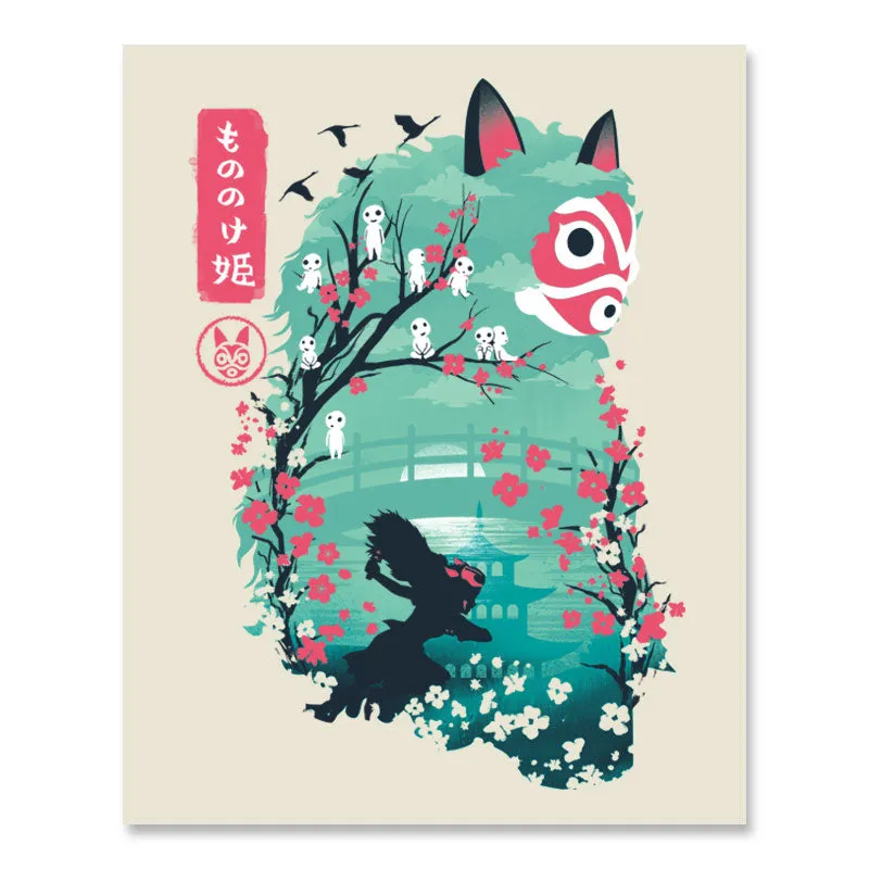 Ukiyo-E Princess Shower Curtain