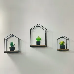 Wall Decor Huts – Set of 3
