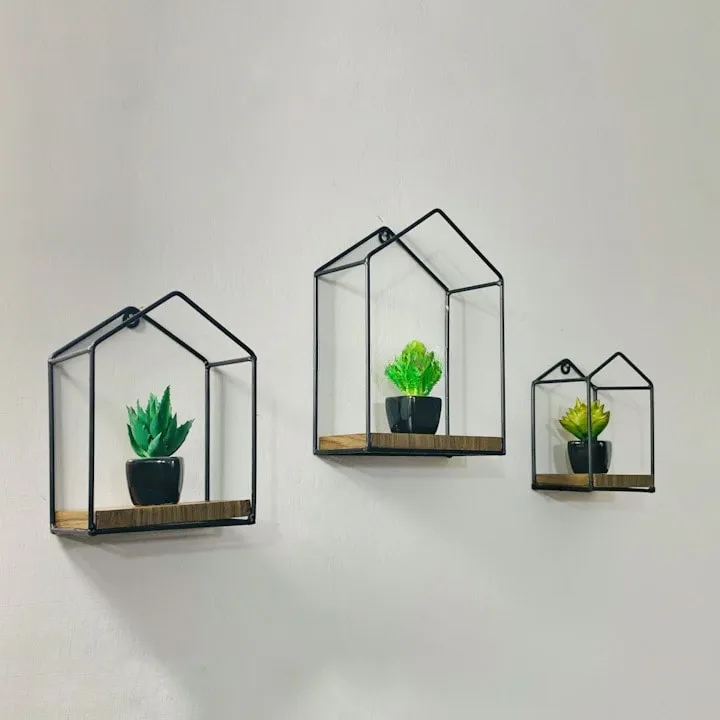 Wall Decor Huts – Set of 3