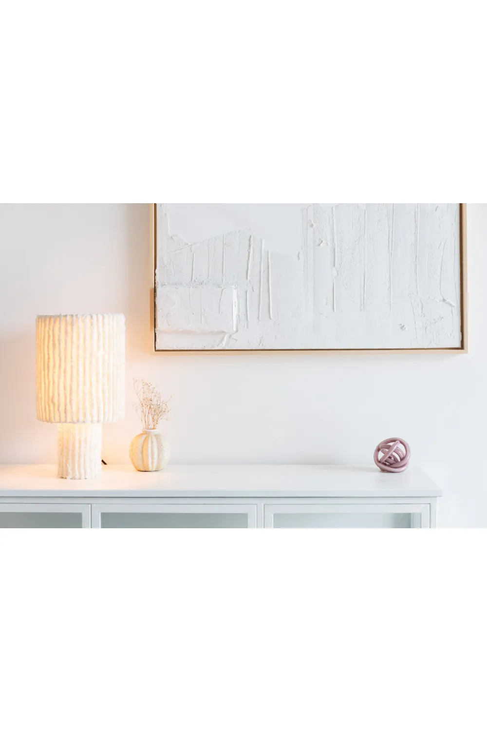 White Cotton Pendant Lamp | DF Arjun