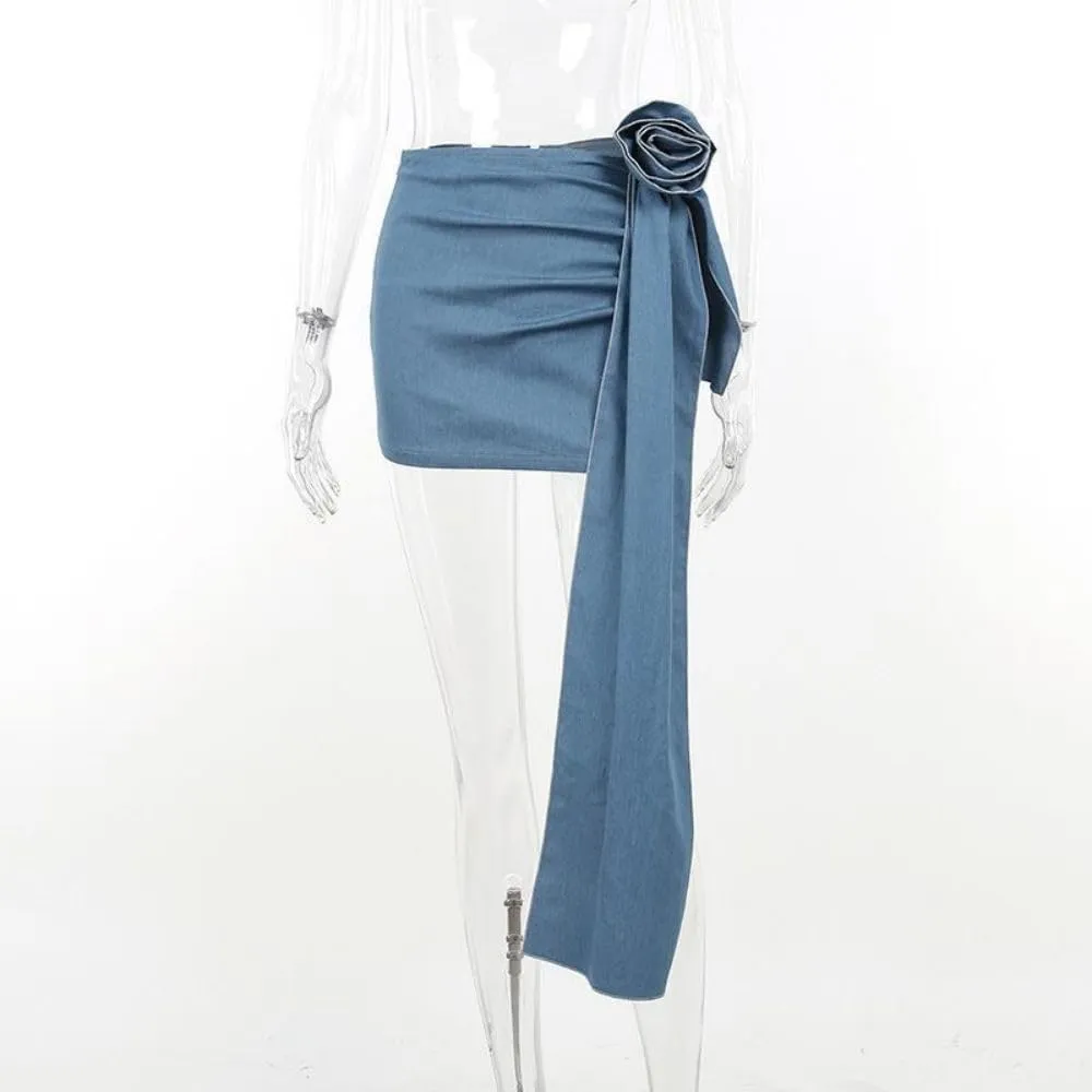Women Denim Skirts with Pockets Button Front Denim Long Split Skirt Midi Length A Line Denim Pencil Skirt Denim Blazer top