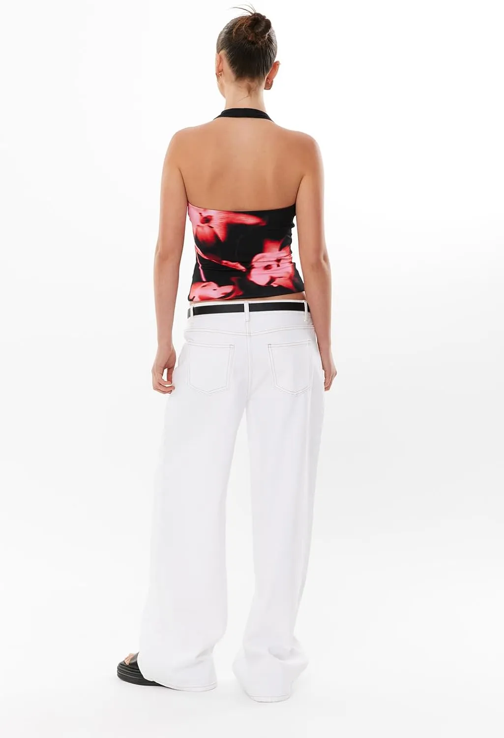 Women Y2K Floral Print Tank Tops Spaghetti Strap Slim Fit Crop Camisole Vintage Aesthetic Sleeveless Tops Streetwear