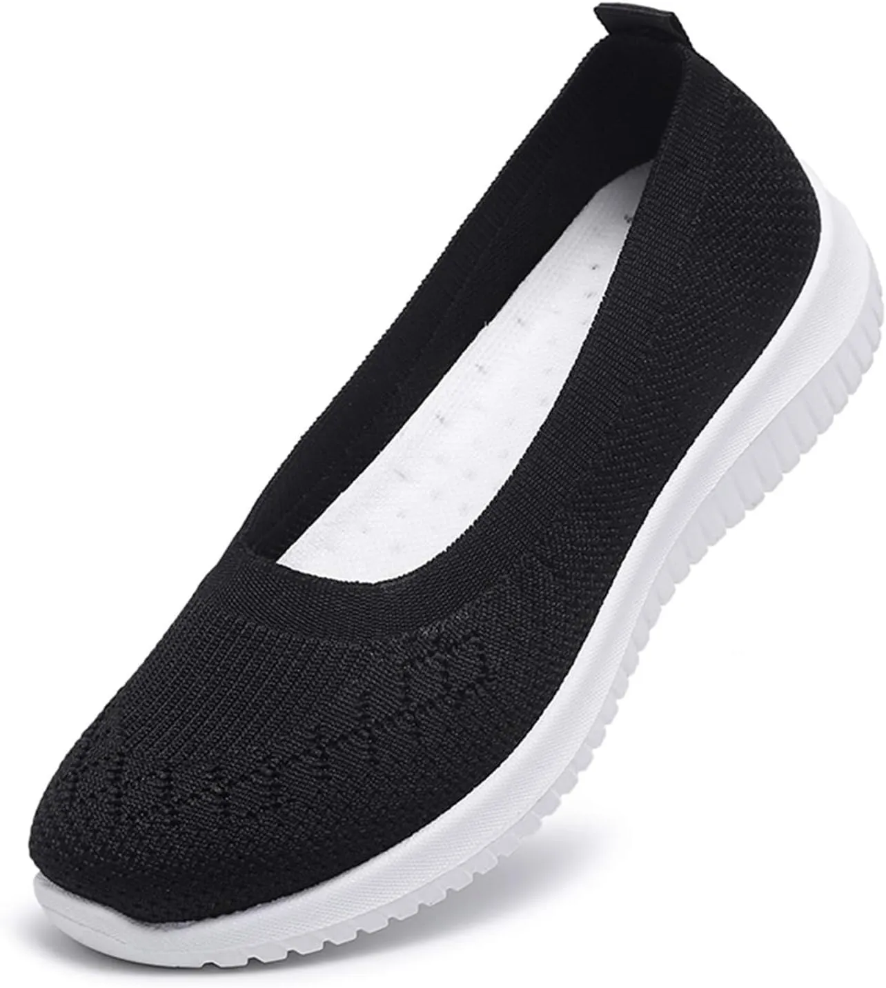 Women's Athletic Shoes with Arch Support Casual Slip on Walking Shoe Fashion Lightweight Woven Orthopedic Breathable Shoes Comfortable Walking Sneakers