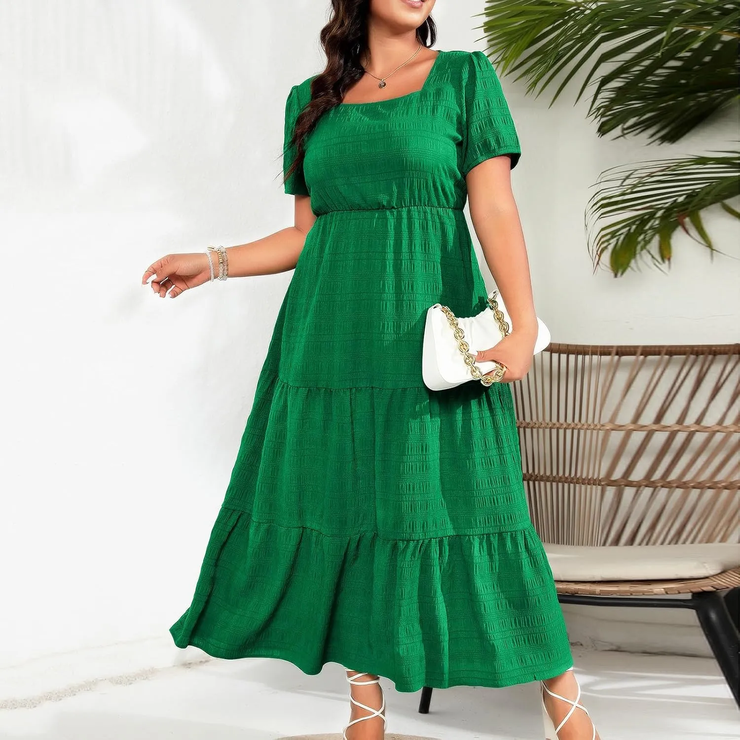 Womens Dresses Short Sleeve Dresses for Women Boat Neck Maxi Long Midi Flowy Fall Summer Dresses 2025