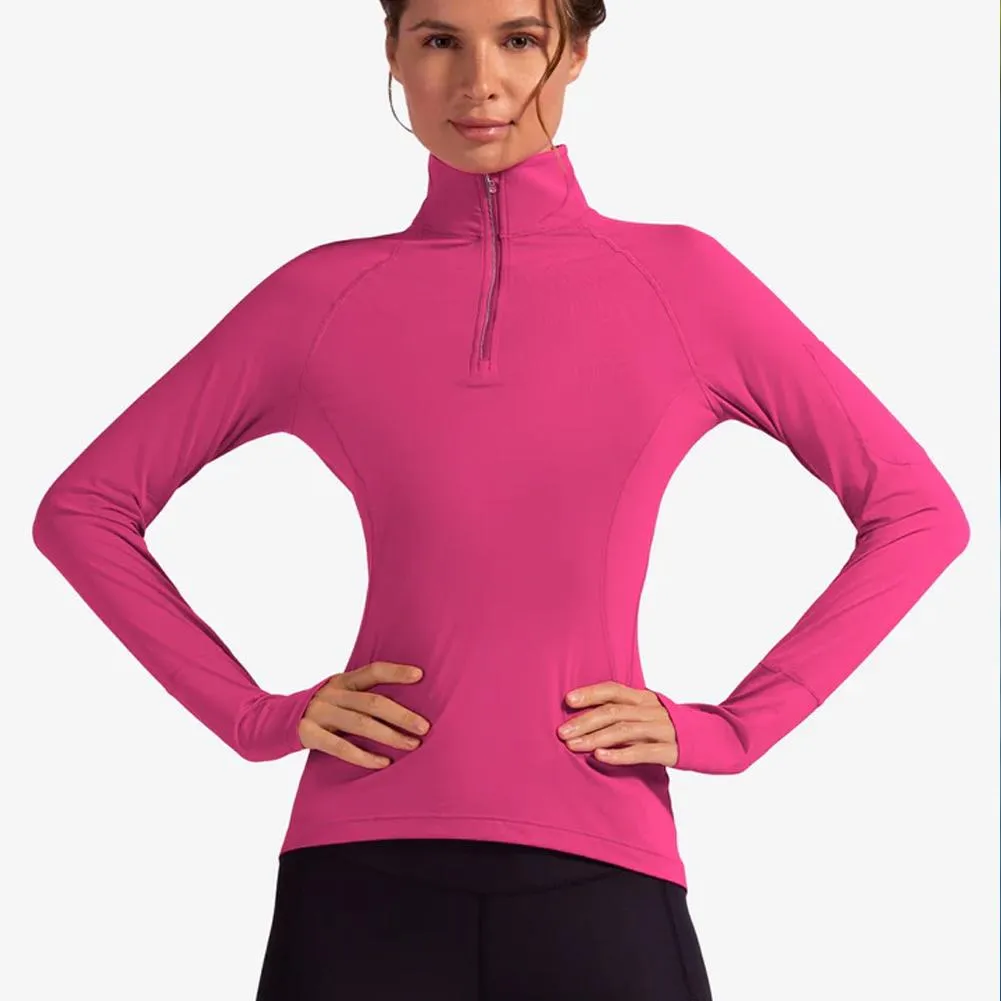 Women's Mock Zip Tennis Top
