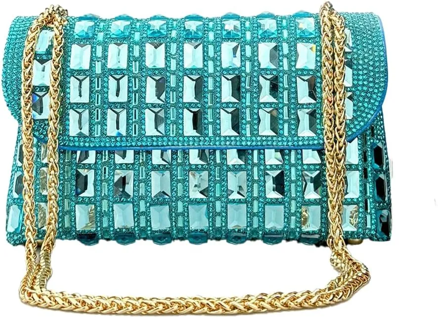Women's Rhinestone Clutch Evening Bags Shoulder Crossbody Bag Handbag Sparkly Glitter Purse Dinner Party Prom Wedding