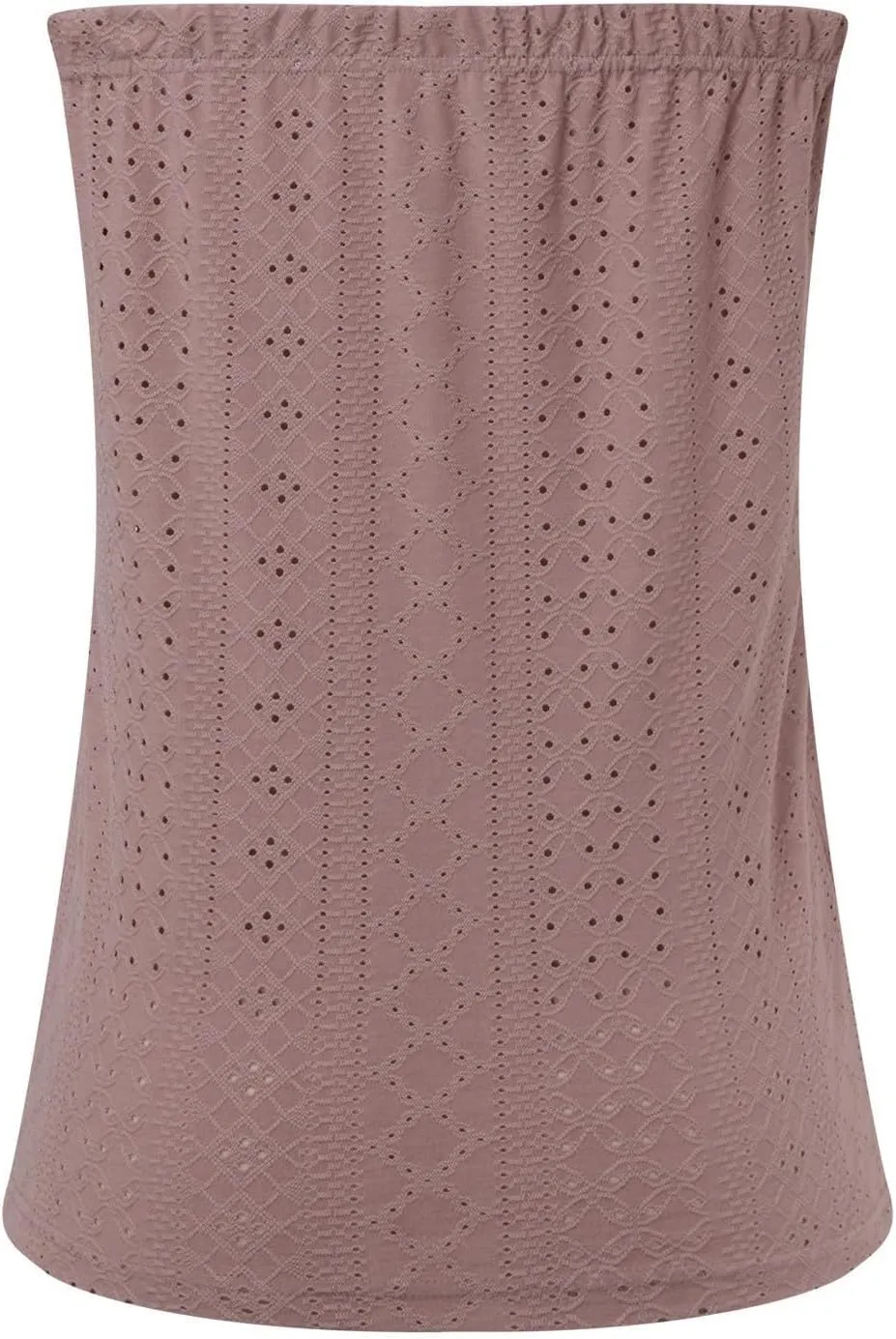 Womens Summer Tube Tops Casual Strapless Eyelet Bandeau Tanks Cute Off Shoulder Tunic Shirts Flowy Vacation Blouses
