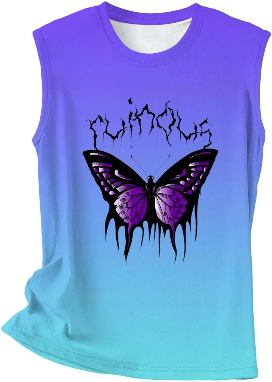 Womens Tank Tops Funny Horse Graphic Tees Summer Casual Loose Fit Crew Neck Sleeveless Shirt