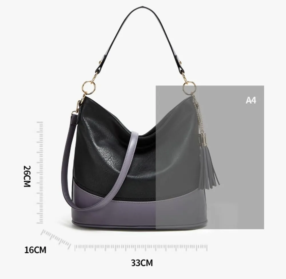 Women's Tote Bags Vegan Leather 3pcs Top Handle Satchel Purse Oversized Shoulder Crossbody Handbags
