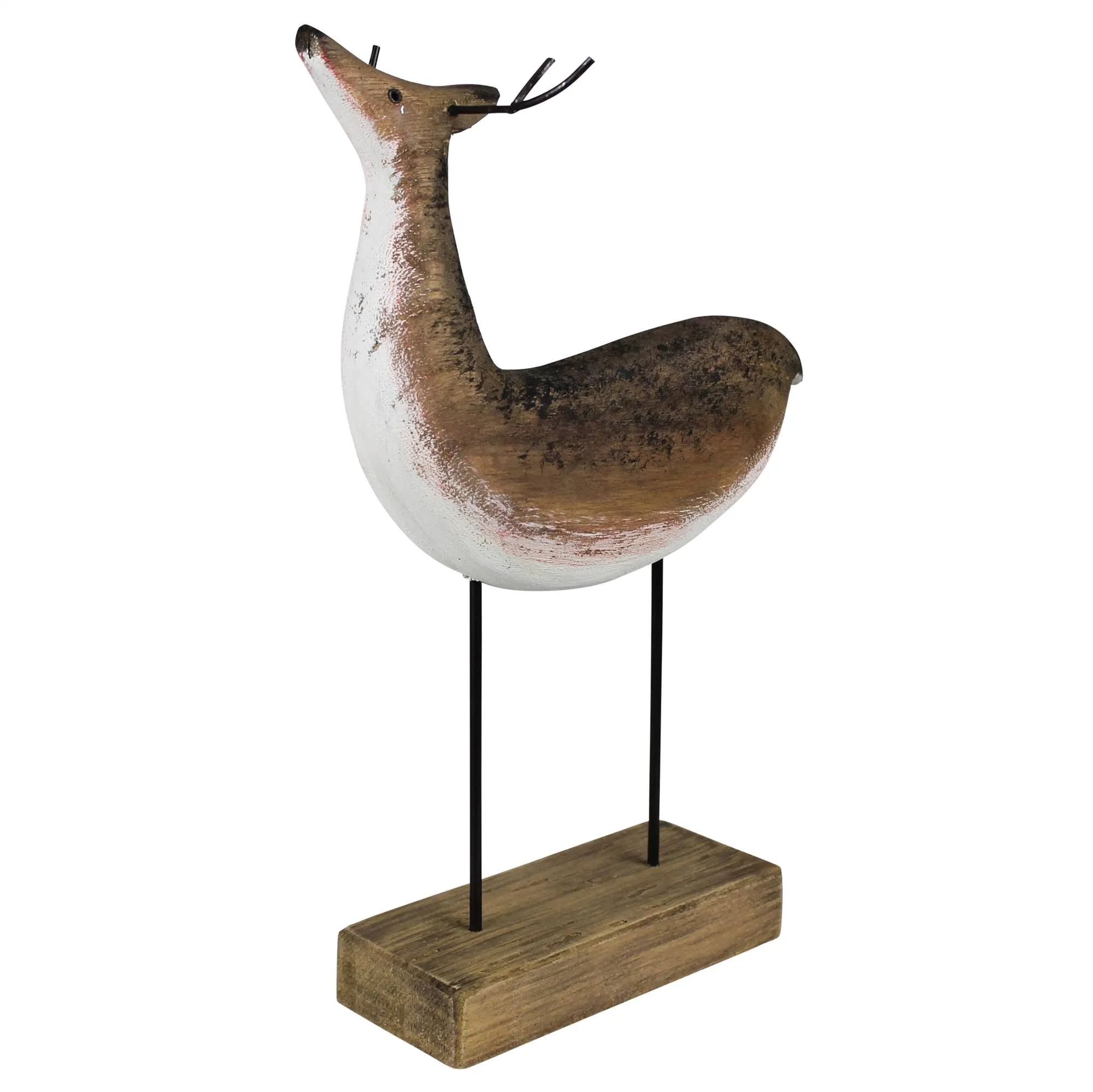 Wooden Deer Figurine