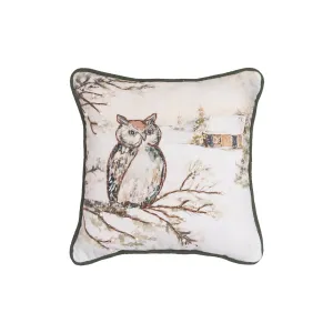 Woodland Owl Mini Pillow