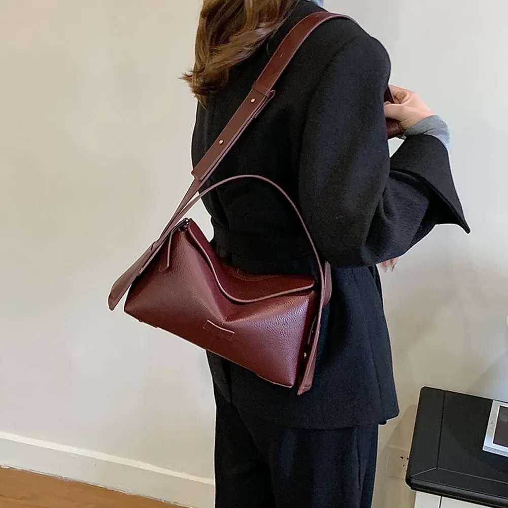 YFGBCX Shoulder Bag Vegan Leather Handbags for Women Crossbody Bag Satchel Purse Designer Mini Tote Bag Top Handle Bag